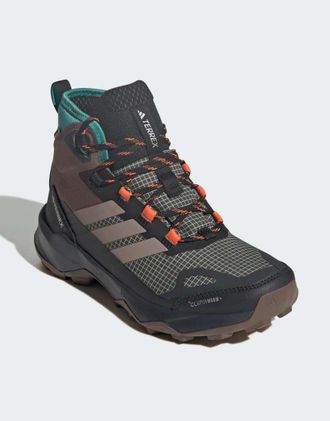 adidas Terrex Skychaser Ax5 mid gore-tex climawarm+ - Scarpe da trekking color terra/traccia marrone/p-Verde