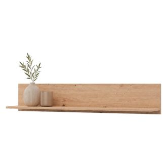 Dmora Estante Rasun, Un Nivel, Tono Color Estructura Roble Nudos, 138x20x24h Cm Marr&oacute;n Roble Nudos