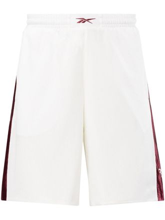 Reebok logo-embroidered mesh track shorts - men - Recycled Polyester - M - White