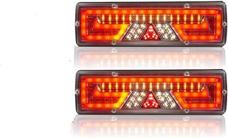 OEM Luces Traseras De 2 Piezas De 12v/24v Para Remolque, Cami&oacute;n, Luces Traseras De Coche, Luz Trasera De Cami&oacute;n, Luz De Freno Trasera, Indicador De Marcha