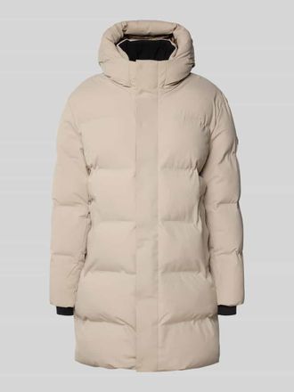 Cinque Steppmantel mit Kapuze in Kitt, Gr&ouml;&szlig;e XL