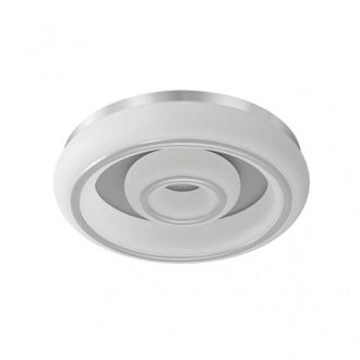 Fabrilamp Fabrilamp - Plafon Paris 66w 3000-4000-6500k Blanco/plata 5610 Lm 12x55x55 Cm C/remoto, Memoria Y Reg.intensidad