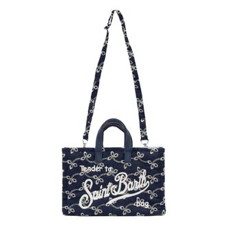 Saint Barth Tote Bags, female, Blue, Size: ONE SIZE Phone Bag