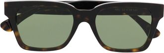 Retro Superfuture tortoiseshell-effect tinted sunglasses - unisex - Acetate - One Size - Brown