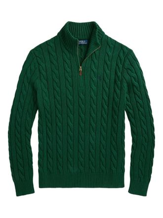 Polo Ralph Lauren cable-knit zip sweater - Green