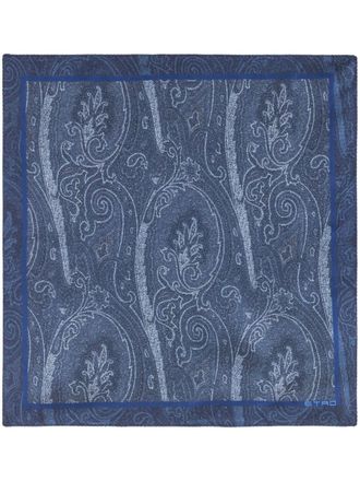 Etro Foulard con stampa paisley - Blu