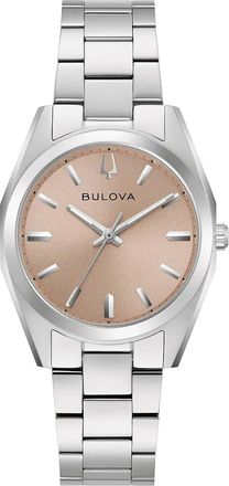 Bulova Classic Surveyor Quartz Brown Dial Ladies Watch 96L364