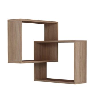 DRAWER Estanter&iacute;a de esquina de pared de madera L68cm - Madera clara