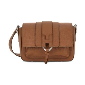 Hogan Cross Body Bags, female, Brown, Size: ONE SIZE Trend Flap Bag