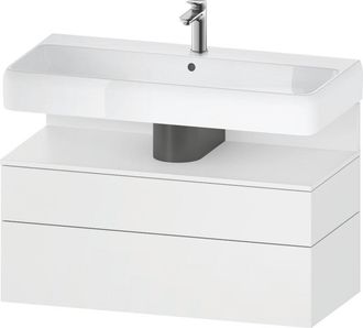 Duravit Duravit - Qatego Mueble Bajo Lavabo, 1 Extra&iacute;ble Y 1 Caj&oacute;n