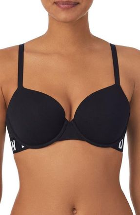 DKNY Cozy Boyfriend T-Shirt Bra in Black at Nordstrom, Size 34Dd