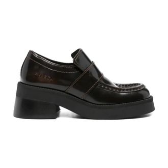 Miista Lib Loafers - Dames - Loafers - Zwart - 41 EU - Leer - Schoenen