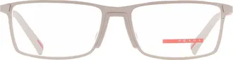 Prada Demo Rectangular Mens Eyeglasses PS 53QV 18X1O1 55