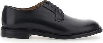 Berwick 1707 Ronde Neus Veterschoen - Heren - Nette schoenen - Zwart - 44 EU - Leer - Schoenen
