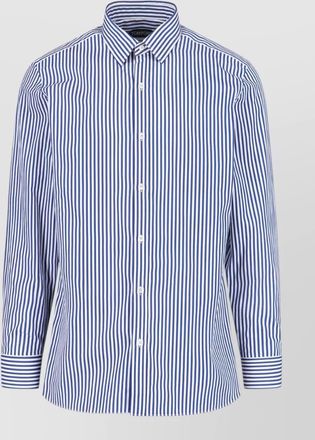Tom Ford striped button down collar long sleeve shirt
