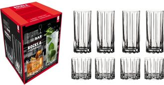 Riedel 8 Piece Bar Glassware Set, 4 Rocks and 4 Highball in Clear at Nordstrom