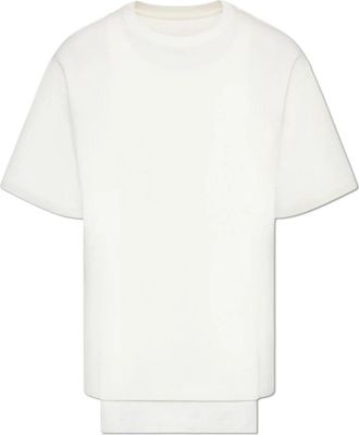 Maison Margiela T-shirt met dubbele laag - Heren - T-shirts - Wit - XL - Katoen - Tops