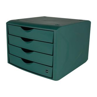 Helit Helit - Caj&oacute;n Con Tope De Extracci&oacute;n 4 Cajones Verde H215xa265xd332mm