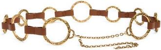 Zimmermann Solena Chain & Leather Belt in Gold at Nordstrom, Size Small