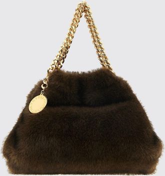 Stella McCartney Mini Tote Bag in Faux Leather with Metallic Mesh Trim