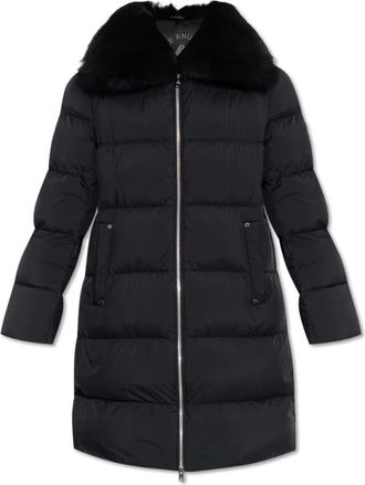 Moose Knuckles Lange donsjas Belle Dune - Dames - Dons jassen - Zwart - M - Nylon - Jassen