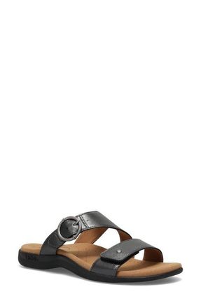 Taos Westside Slide Sandal in Black Metallic at Nordstrom, Size 11