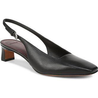 Vince Hart Kitten Heel Slingback Pump in Black at Nordstrom Rack, Size 8.5