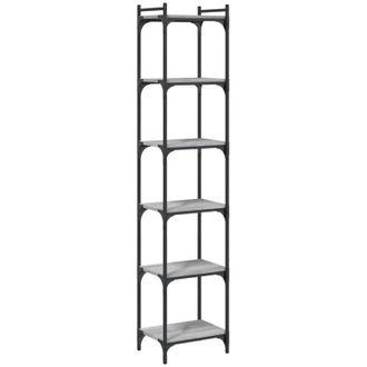 vidaXL Vidaxl - Librer&iacute;a 6 Estantes Madera Ingenier&iacute;a Gris Sonoma 40x30x188 Cm