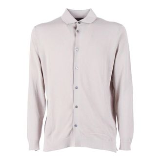 FILIPPO DE LAURENTIIS Camicia ML - Heren - Vesten - Grijs - S - Katoen - Truien & Vesten