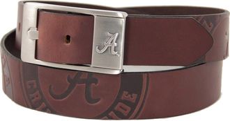 Eagles Wings Alabama Crimson Tide Brandish Leather Belt - Brown at Nordstrom, Size 40