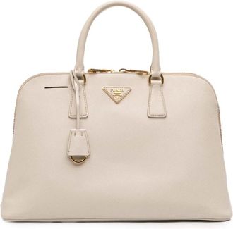 Prada Pre-owned Handbags, female, White, Size: ONE SIZE Pre-owned Top Handle Bag