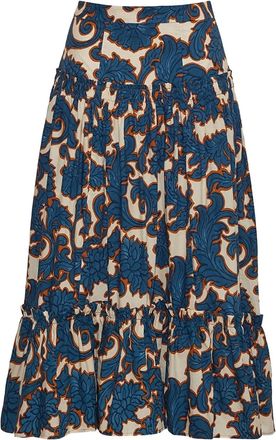 Cara Cara floral-print skirt - Blue