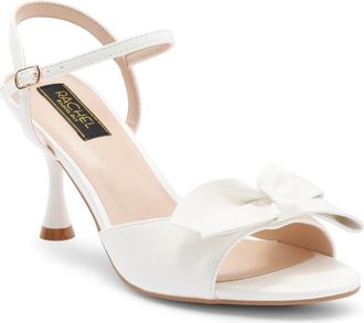 Rachel Roy Tokyo Bow Ankle Strap Sandal in White at Nordstrom Rack, Size 6.5