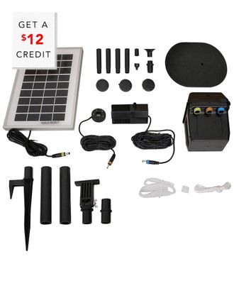 Sunnydaze Solar Pump and Panel Kit with Battery Pack and LED with $12 Credit