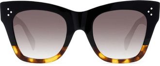 Celine CL4004IN Celine 3 Dots 05K Womens Sunglasses Black Size 50
