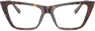 Jimmy Choo Eyewear JC3025 tortoiseshell cat-eye glasses - Brown