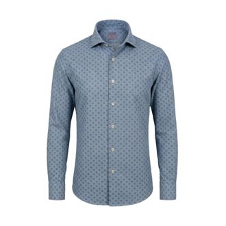 Mazzarelli Casual Shirts, male, Blue, Size: 2XL Shirts