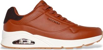 Skechers Mens Uno Tailored Air Sneaker, Cognac Duraleather, 9.5 UK