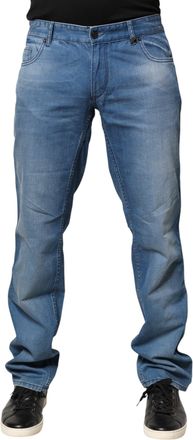 Roberto Cavalli Washed Cotton Skinny Fit Men Trouser Mens Jeans