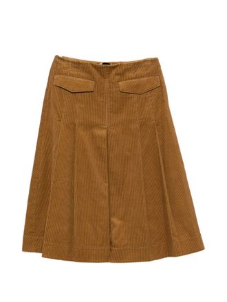 Tory Burch Falda plisada de pana de Tory Burch