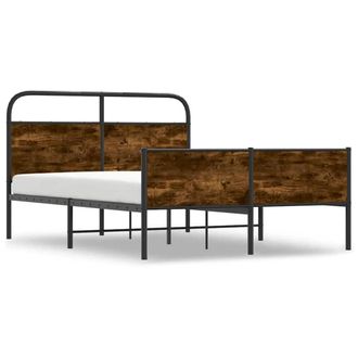 Berkfield Home Elegant Bed Frame without Mattress 120x200 cm Sonoma Oak Engineer in Brown | Size: Small Double
