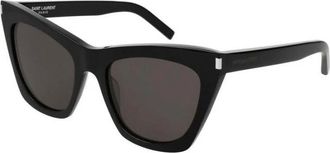 Saint Laurent SL 214 Kate - unisex - Accessoires - Zwart - Maat: 55 MM Nylon
