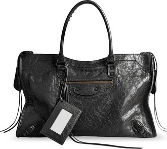 Balenciaga Le City Bag L - Heren - Tassen - Zwart - Maat: ONE Size Zijde
