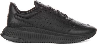 HUGO BOSS Ttnm Evo Monogram Print Sneakers - Heren - Sneakers - Zwart - 39 EU - Leer - Schoenen