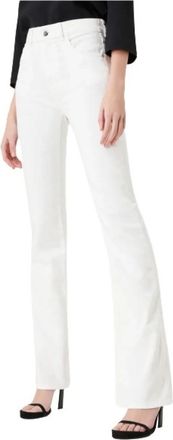 Emporio Armani Flared Jeans - Dames - Bootcut Jeans - Wit - W30 - Katoen - Jeans