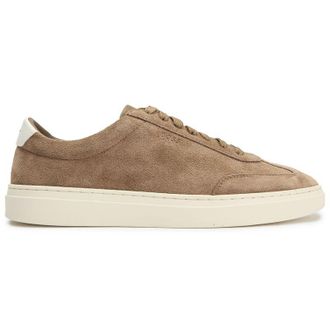 HUGO BOSS Mens Kieran Tenn Suede Trainers - Brown - Size UK 11