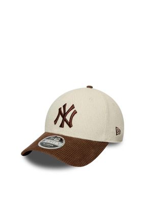 New Era Unisex Baseball Cap 9forty Corduroy Light Beige Hat