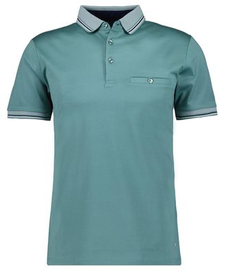 Ragman Poloshirt RAGMAN, Herren, Gr. XXL, gr&uuml;n (minze, 320), Baumwolle, Casual, regular fit, hoch geschlossener Ausschnitt, Shirts Poloshirt