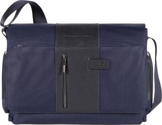 Piquadro Laptop Bags & Cases, male, Blue, Size: ONE SIZE Brief 2 Messenger Bag