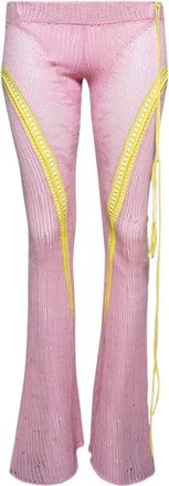 Roberta Einer floral appliqué trousers - Pink